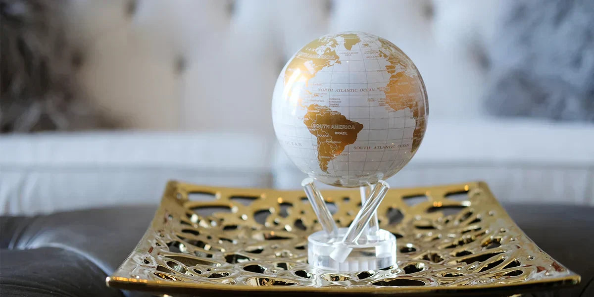 MOVA White and Gold Globe