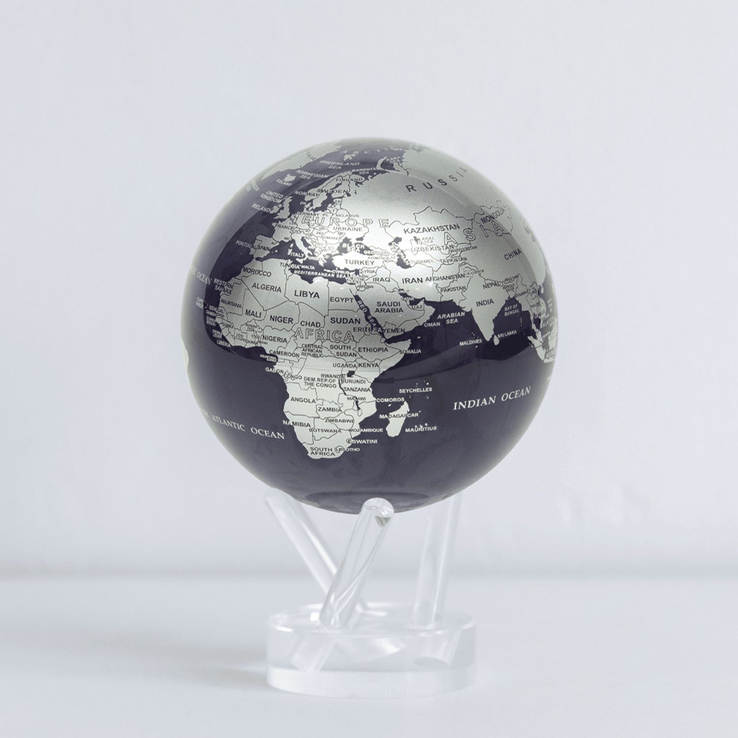 PURPLE AND SILVER GLOBE - MOVA EU