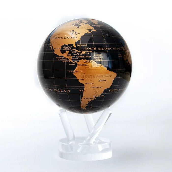 JET BLACK & GOLD GLOBE