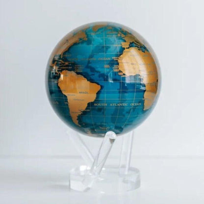 BLUE AND GOLD GLOBE | Turns using ambient light - MOVA EU