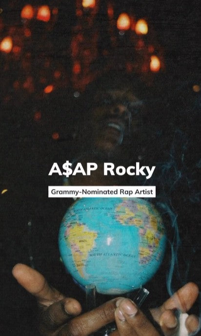 A$AP Rocky & Blue Political Map Globe