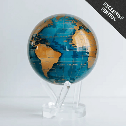 BLUE AND GOLD GLOBE - MOVA EU