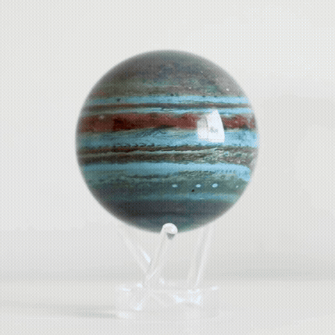 Rotating Jupiter globe