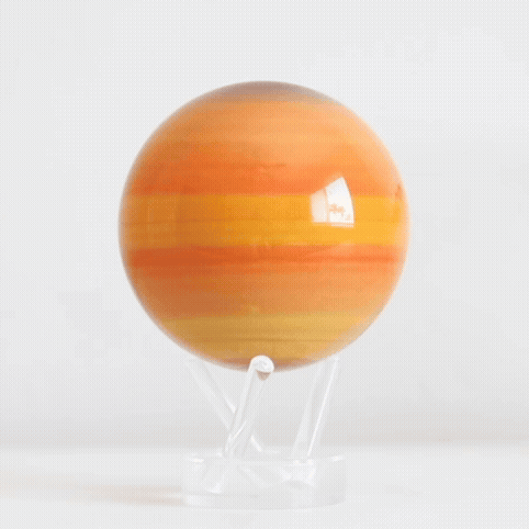 Rotating Saturn globe