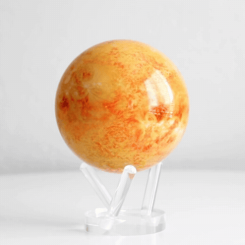 Rotating Sun globe