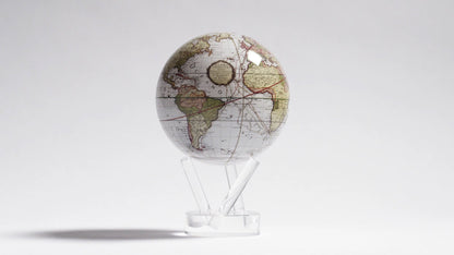 ANTIQUE TERRESTRIAL WHITE GLOBE | Brings history to life - MOVA EU