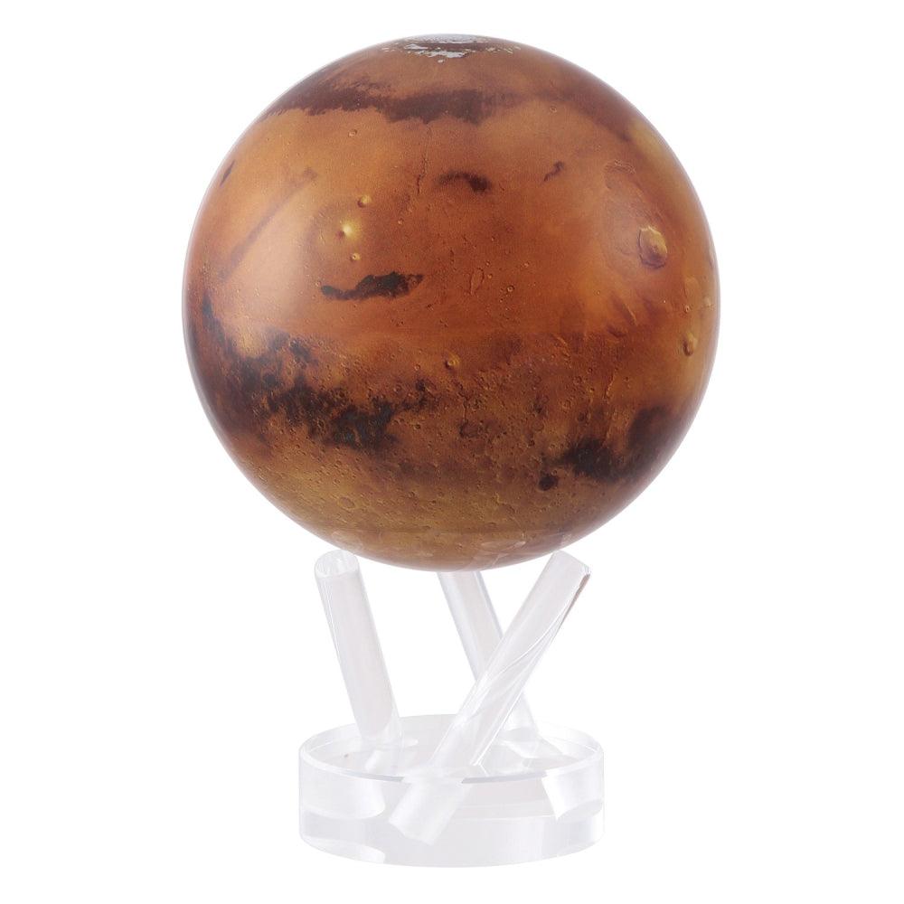 Mars globe close-up
