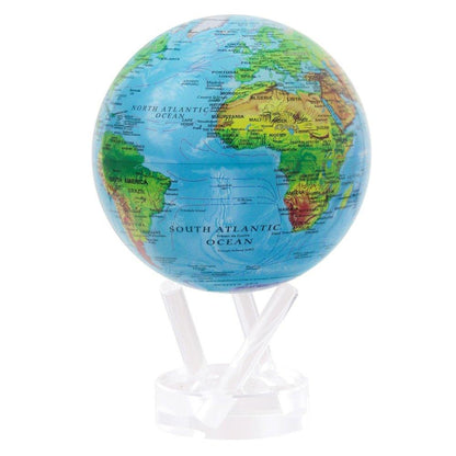 BLUE RELIEF MAP WORLD GLOBE | blue - MOVA EU