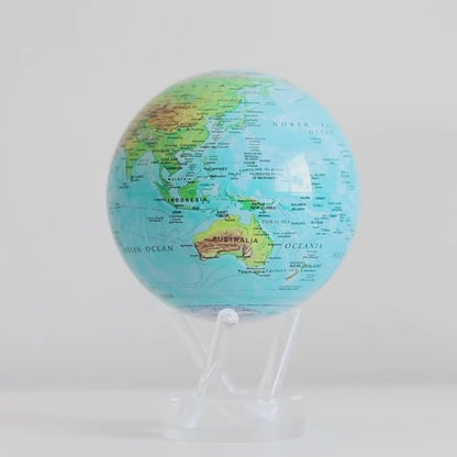 OCEAN BLUE RELIEF MAP GLOBE